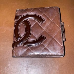 Chanel Brown Quilted Cambon Ligne Lambskin Wallet